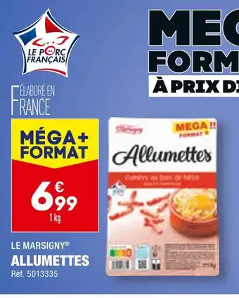 ALDI Le marsigny allumettes offre