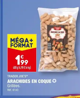 ALDI Trader joe’s arachides en coque offre