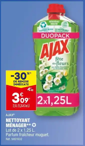 ALDI Ajax nettoyant ménager offre
