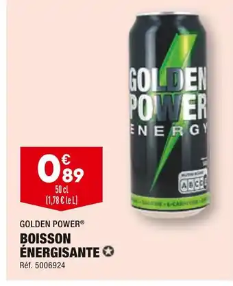 ALDI Golden power boisson énergisante offre