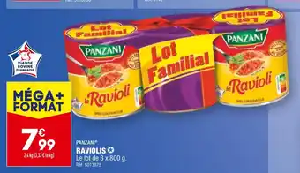 ALDI Panzani raviolis offre