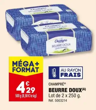 ALDI Champré beurre doux offre