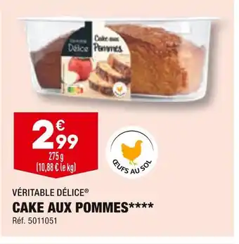 ALDI Véritable délice cake aux pommes offre