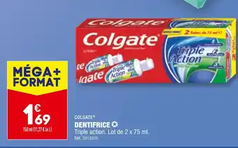 ALDI Colgate dentifrice offre
