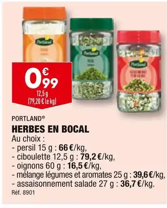 ALDI Portland herbes en bocal offre