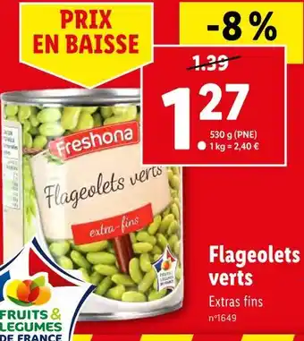 Freshona flageolets verts