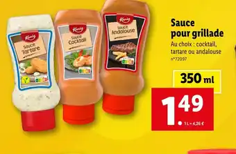 Lidl Kania sauce pour grillade offre