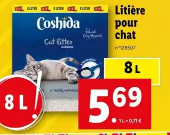Lidl Coshida litière pour chat offre