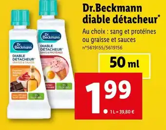 Lidl Dr.beckmann dr.beckmann diable détacheur offre