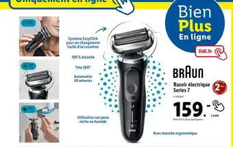 Lidl Braun rasoir électrique series 7 offre