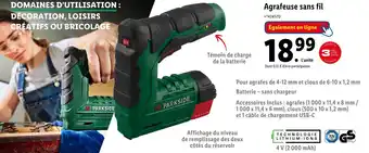 Lidl Parkside agrafeuse sans fil offre