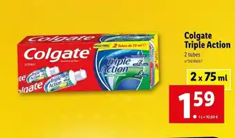 Lidl Colgate colgate triple action offre