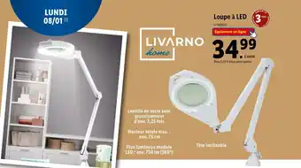 Lidl Livarno home loupe à led offre