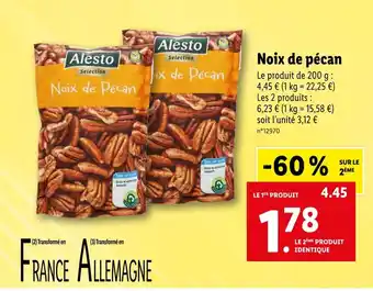 Lidl Alesto noix de pécan offre