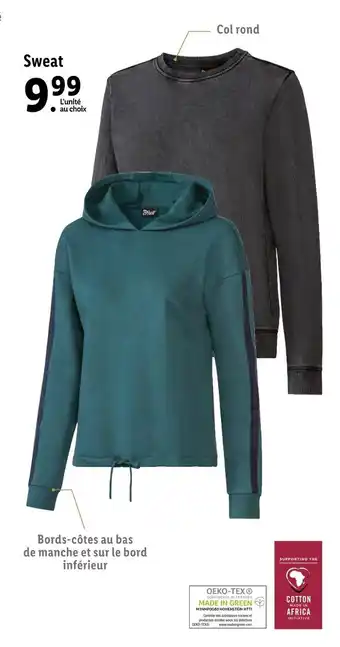 Lidl Lycra sweat offre