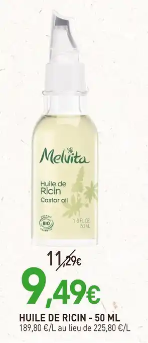 naturéO Melvita huile de ricin offre