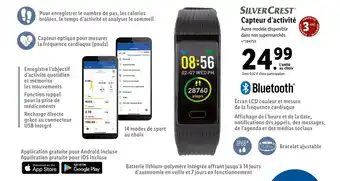 Lidl Silvercrest capteur d’activité offre
