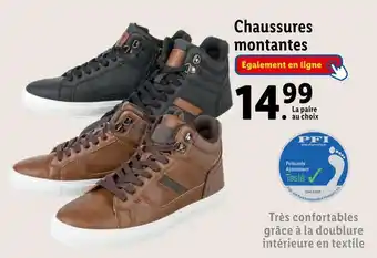 Lidl Chaussures montantes offre