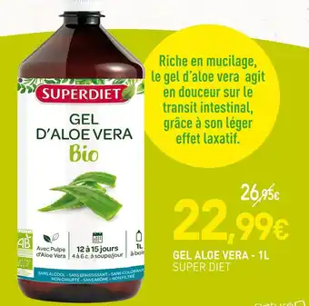 naturéO Super diet gel aloe vera offre