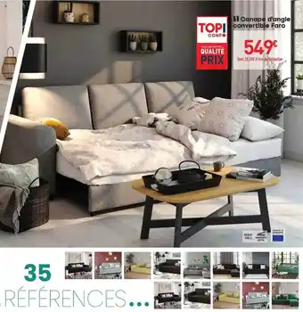 Conforama Canapé D'angle Convertible Faro offre