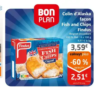 Colruyt Findus colin d’alaska façon fish and chips offre