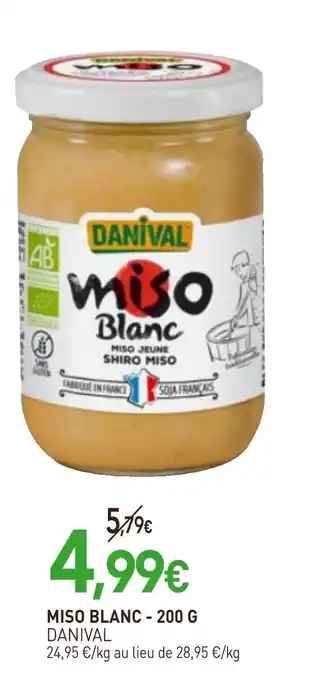 naturéO Danival miso blanc offre