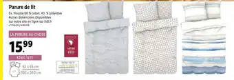 Lidl Parure de lit offre