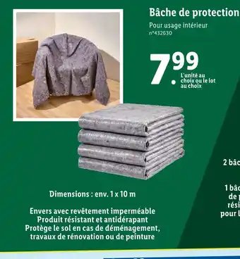 Lidl Bâche de protection offre