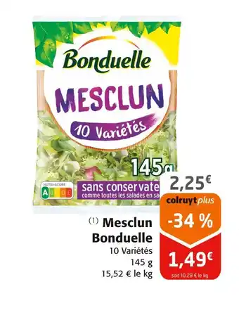 Colruyt Bonduelle mesclun offre