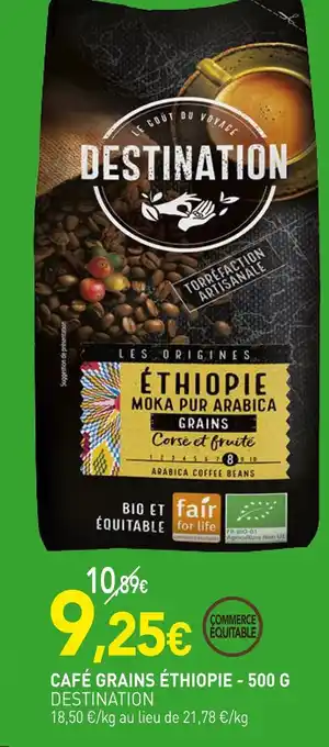 naturéO Destination café grains éthiopie offre