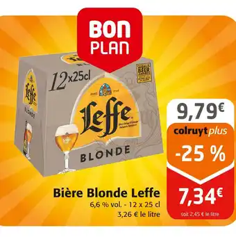 Colruyt Leffe bière blonde offre