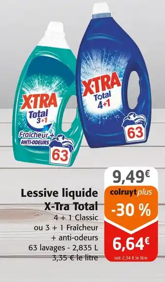Colruyt X-tra total lessive liquide offre