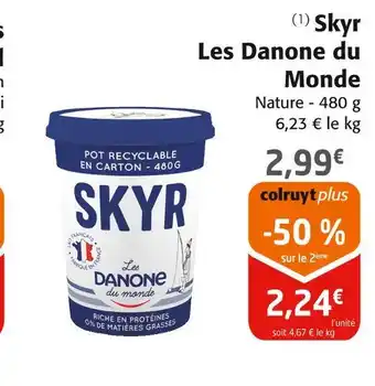 Colruyt Les danone du monde skyr offre