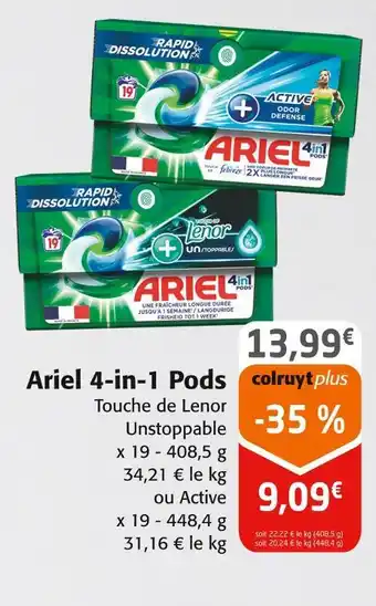 Colruyt Ariel ariel 4-in-1 pods offre