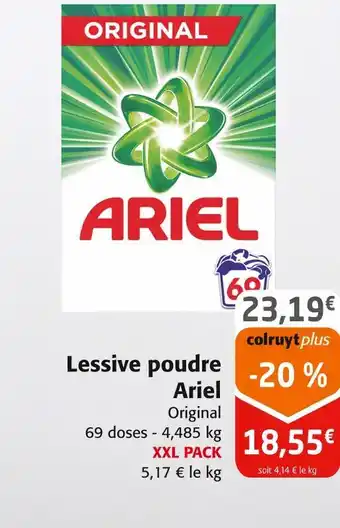 Colruyt Ariel lessive poudre offre