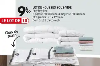 La Foir'Fouille Lot de housses sous-vide offre