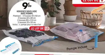 La Foir'Fouille Housses sous-vide avec pompe offre
