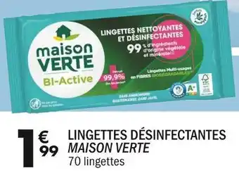 La Foir'Fouille Maison verte lingettes désinfectantes offre