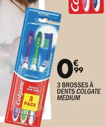 Colgate 3 brosses Ă dents medium