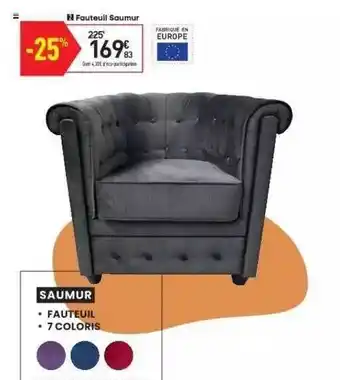 Conforama Fauteuil Saumur offre