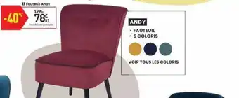 Conforama Fauteuil Andy offre