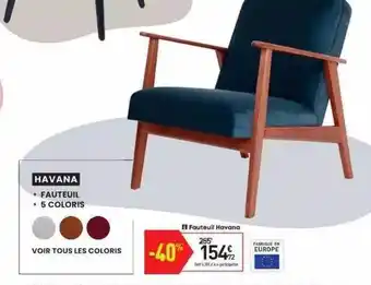 Conforama Fauteuil Havana offre
