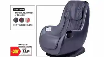 Fauteuil De Relaxation Massage