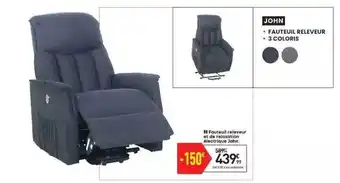 Conforama Fauteuil Releveur Et De Relaxation électrique John offre