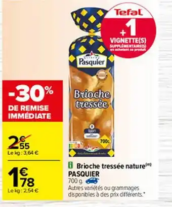 Brioche Tressée Nature Pasquier