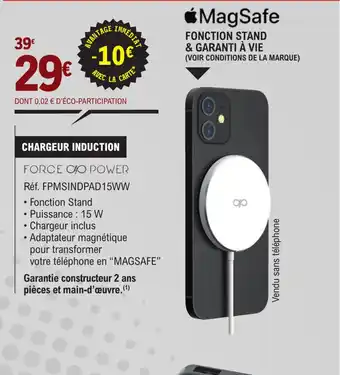 E.Leclerc CHARGEUR INDUCTION offre
