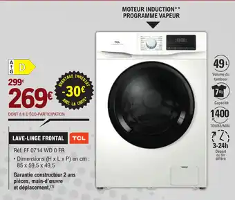 E.Leclerc LAVE-LINGE FRONTAL offre