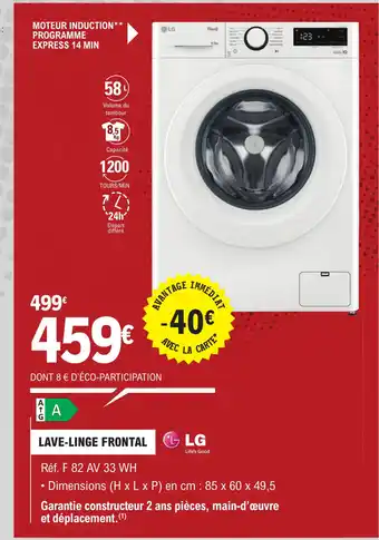 E.Leclerc LAVE-LINGE FRONTAL offre