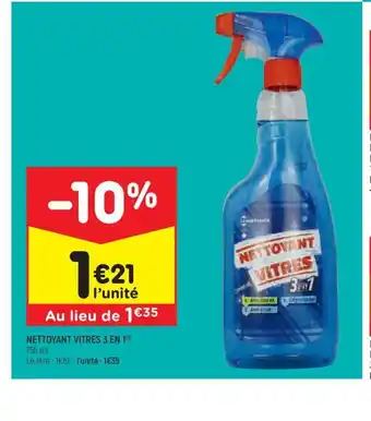 Leader Price NETTOYANT VITRES 3 EN offre