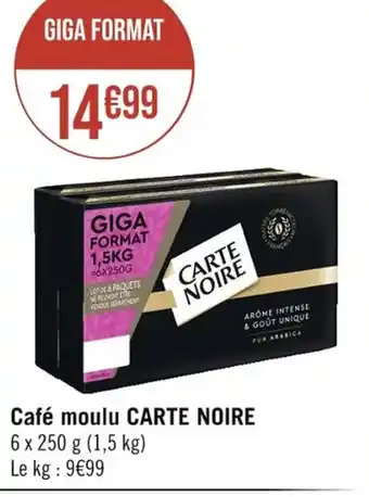 Casino Supermarchés Café moulu CARTE NOIRE offre
